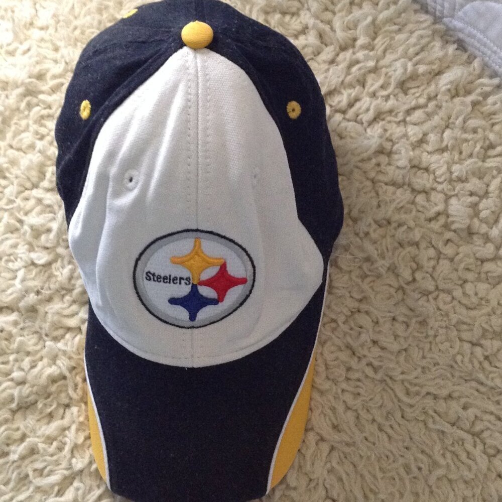 NFL Official Steelers Trucker hat; Adjustable, Pittsburg Football, Tailgating